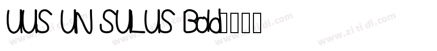 UUS UN SULUS Bold字体转换